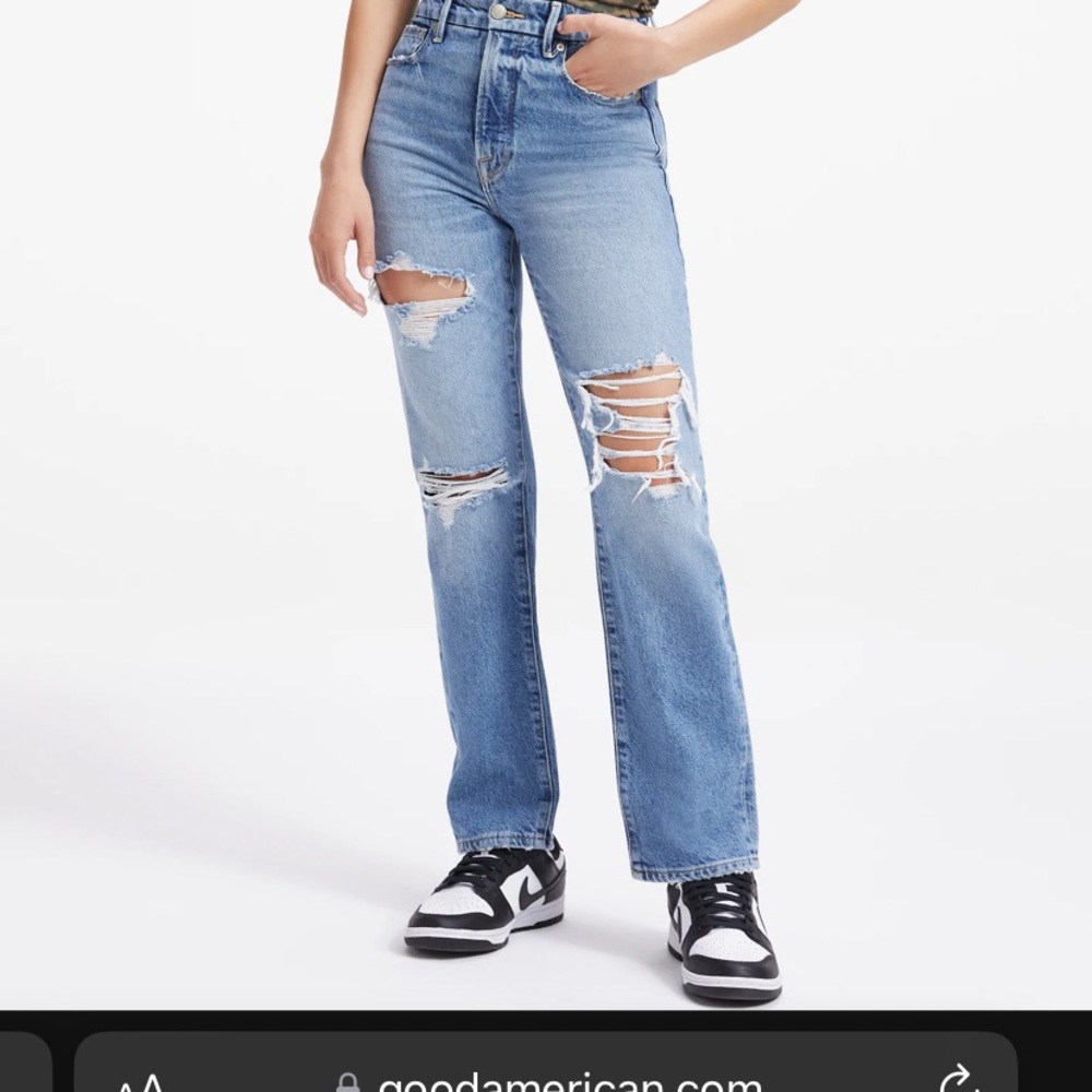 NWT Good American Good Boy Jeans 4/27
